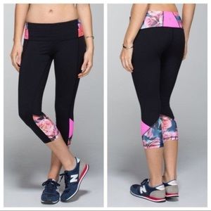 Lululemon Embody Crops Secret Garden Floral